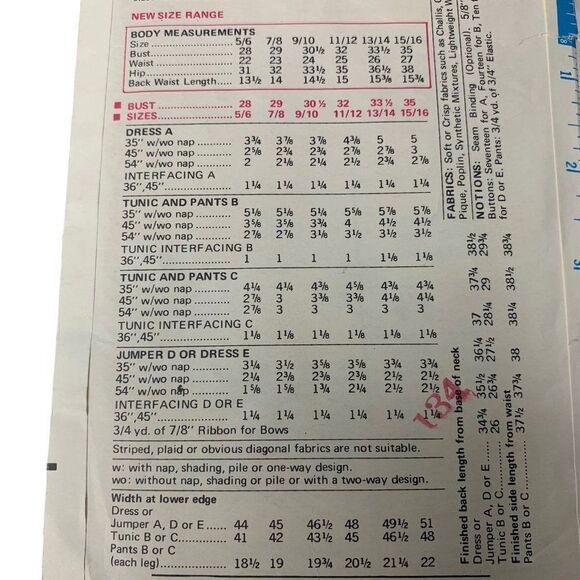 Vintage 70s Butterick 5646 Pattern Jr Teen 5-16 Dress Jumper Tunic Pants Cut - Picture 4 of 4